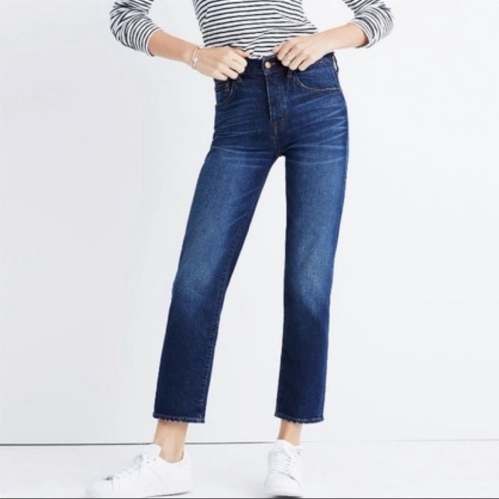 Madewell Cruiser Straight Button Fly Jean Denim 25
